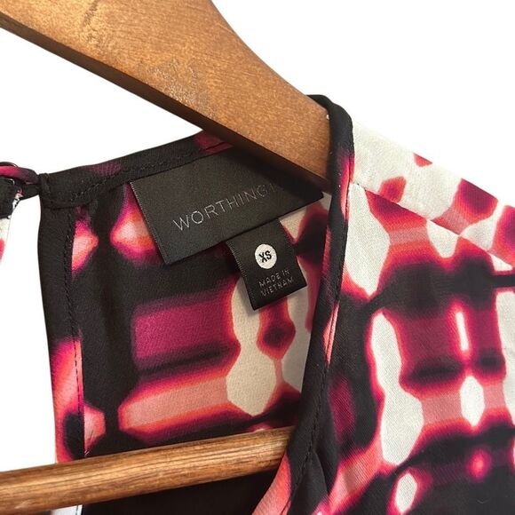 Worthington‎ light weight Flowy blouse size small - Picture 3 of 4